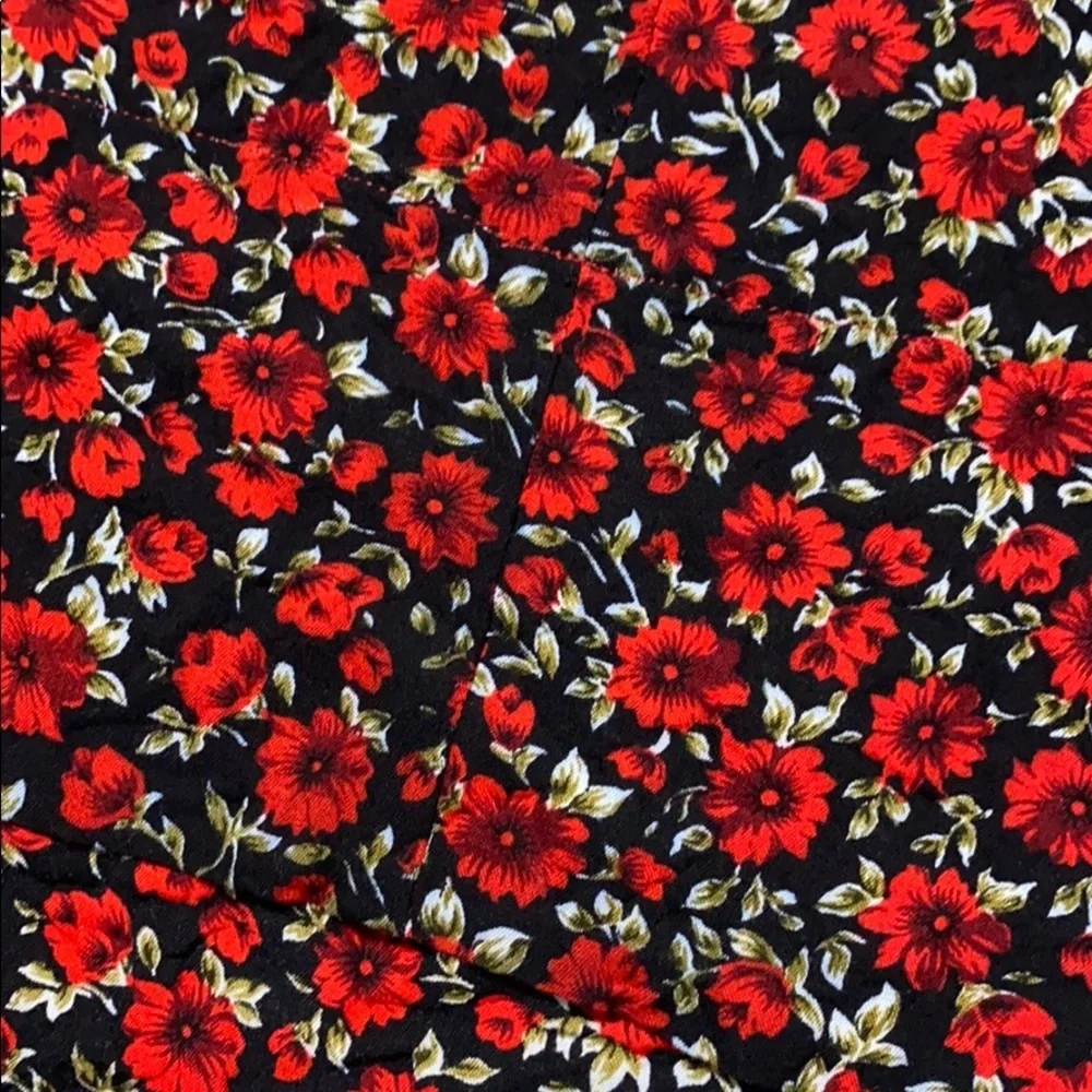 Floral Red Midi Dress - Picture 12 of 12